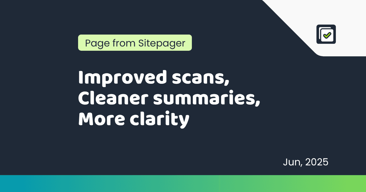 Sitepager Updates June 2025