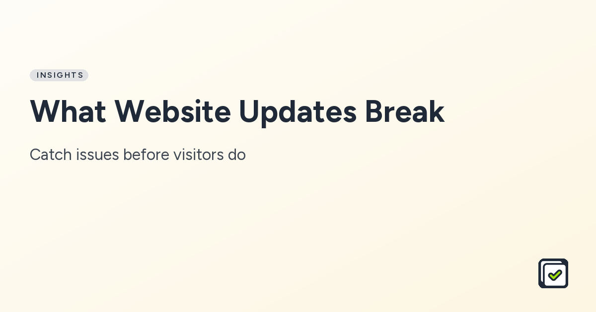 What breaks when you update a website: a practical guide for marketing teams