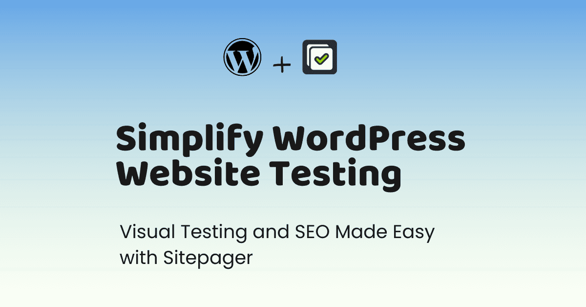 Website Testing for WordPress
